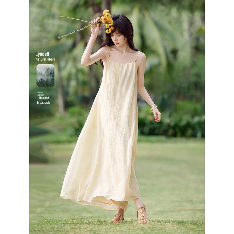 MOHAN YIMEI Faux Tencel Jacquard Strappy Midi Dress M
MOHAN YIMEI Faux Tencel Jacquard Strappy Midi Dress M