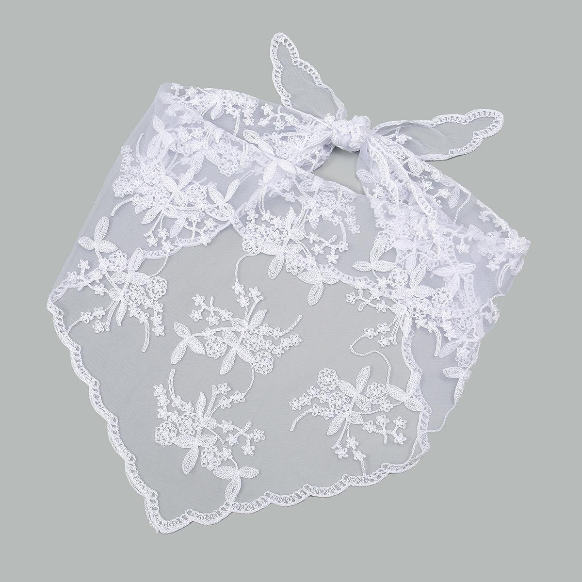 1PCS Thin Vintage HandkerChiefs for Hair Woman Elegant Lace Scarf Hollow Out Embroidery Solid Color Triangular Scarf білий
1PCS Thin Vintage HandkerChiefs for Hair Woman Elegant Lace Scarf Hollow Out Embroidery Solid Color Triangular Scarf білий