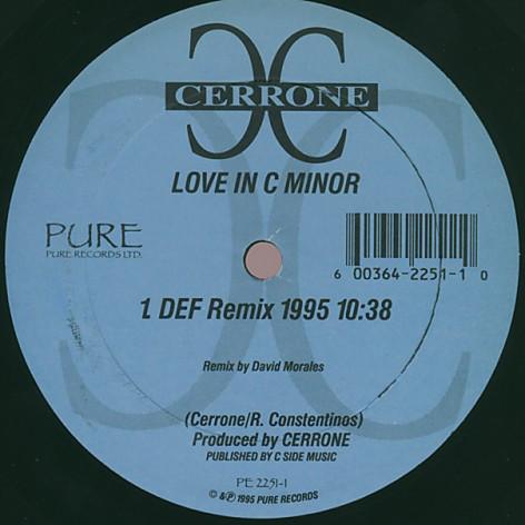 12inch Record CERRONE - Love In C Minor PE22511 Pure Records 1995 US Dance & Electronica Used
12inch Record CERRONE - Love In C Minor PE22511 Pure Records 1995 US Dance & Electronica Used