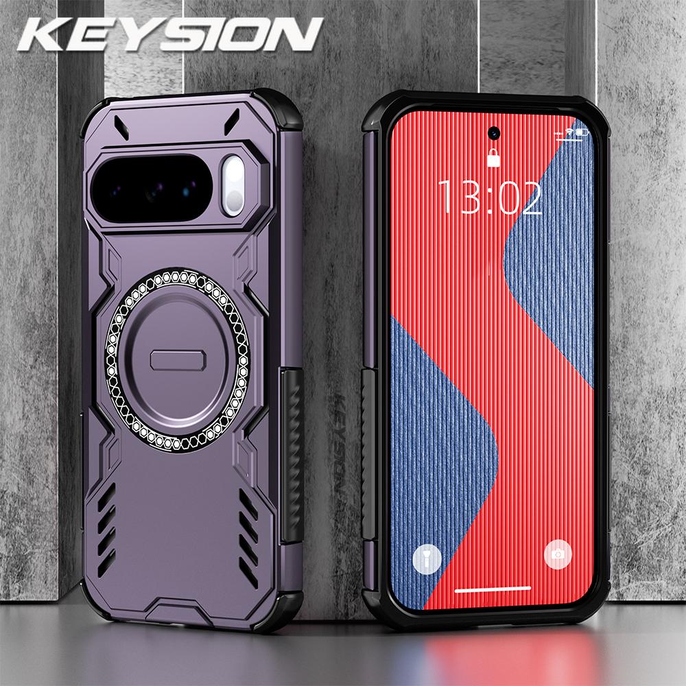 KEYSION Hollow Heat Dissipation Case for Google Pixel 10 Pro Silicone+PC Magnetic Cooling Shockproof Phone Cover for Pixel 10 for Pixel 10 Pro фіолетовий
KEYSION Hollow Heat Dissipation Case for Google Pixel 10 Pro Silicone+PC Magnetic Cooling Shockproof Phone Cover for Pixel 10 for Pixel 10 Pro фіолетовий