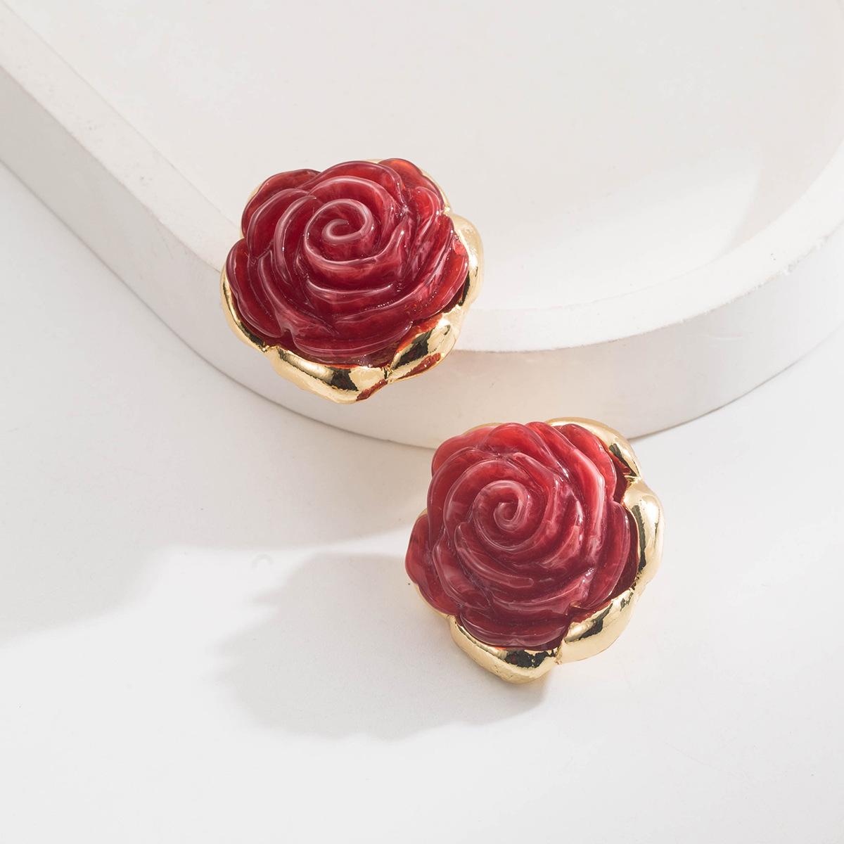 DIGADAGU Alloy Resin Flower Stud Earrings New Luxury Exaggerated Earrings Women Party Zircon Accessories красный
DIGADAGU Alloy Resin Flower Stud Earrings New Luxury Exaggerated Earrings Women Party Zircon Accessories красный