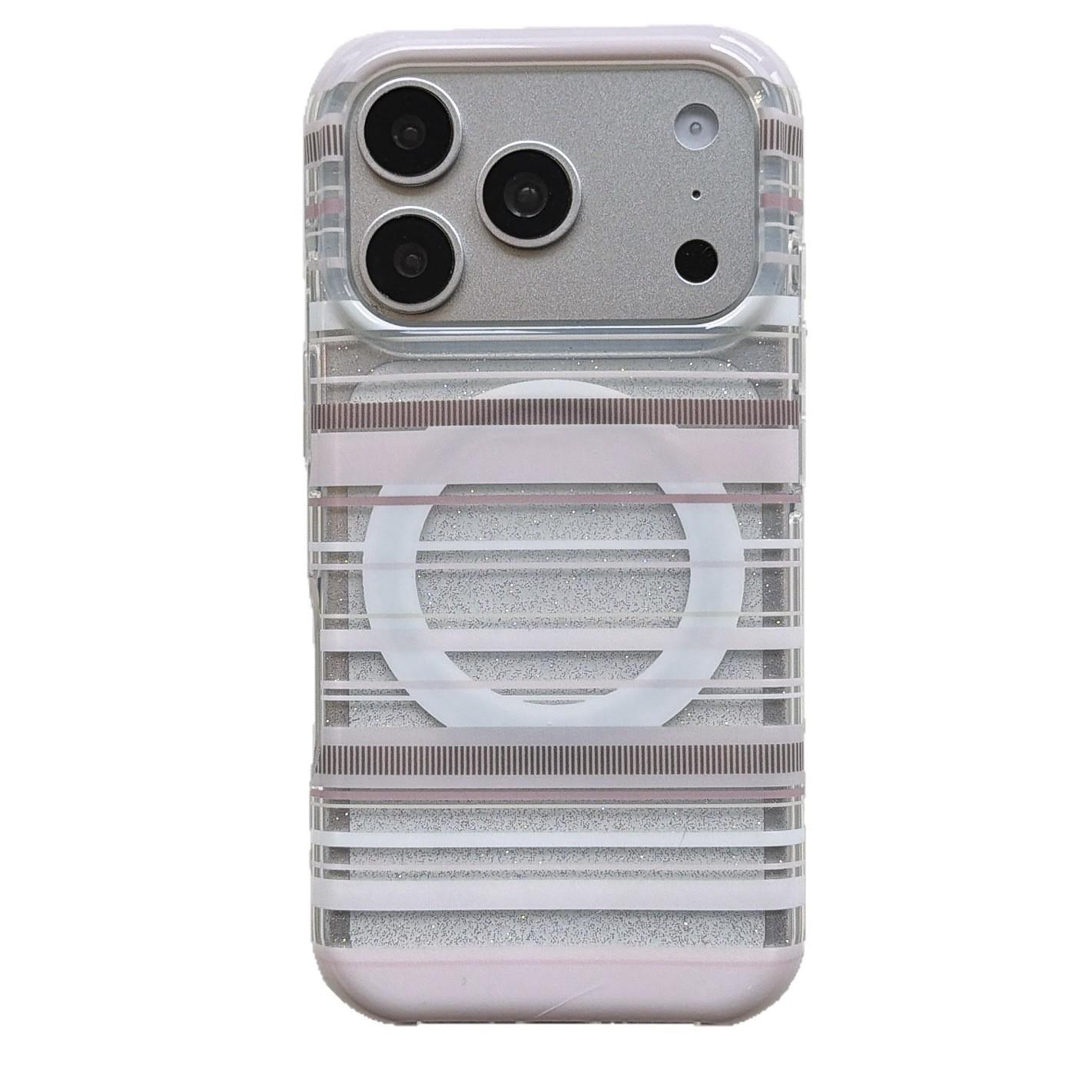 Glitter Stripes Magnetic Swirl Phone Case for Apple 17 Pro Max/16/15/14P (Female) Apple 17
Glitter Stripes Magnetic Swirl Phone Case for Apple 17 Pro Max/16/15/14P (Female) Apple 17