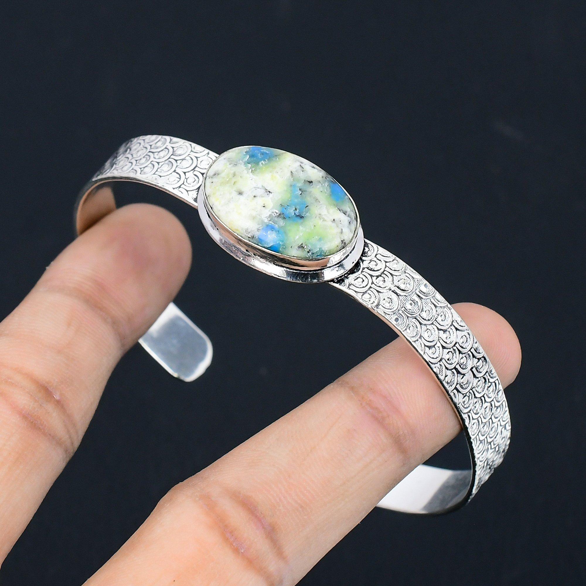 Натуральный яшма К2 Сестра Элегантный Юбилей Помолвка Браслет Стерлинговое серебро Adjustable
Натуральный яшма К2 Сестра Элегантный Юбилей Помолвка Браслет Стерлинговое серебро Adjustable