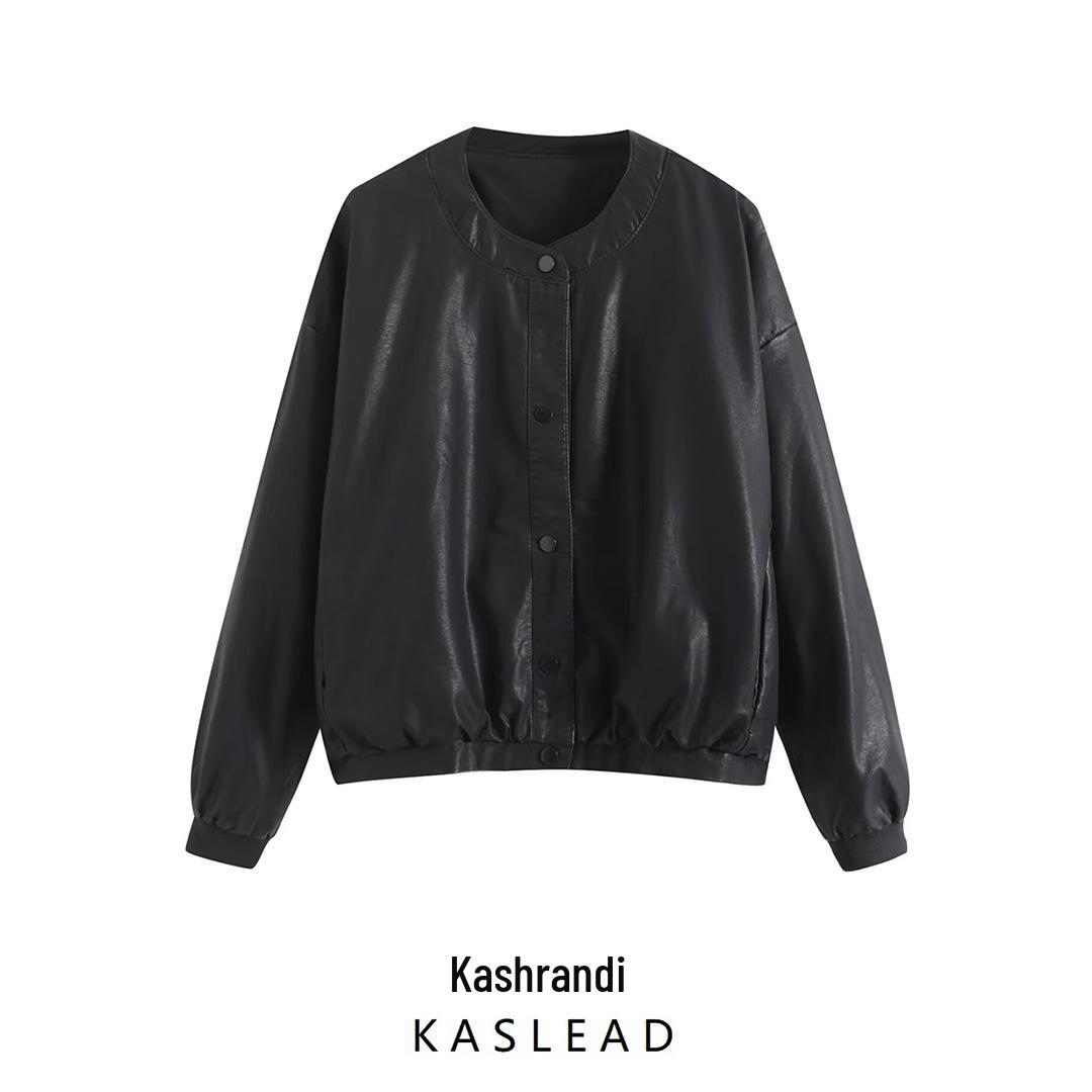 Autumn 2024 Women s Faux Leather Single-Breasted Loose Long Sleeve Jacket in European & American Style One Size
Autumn 2024 Women s Faux Leather Single-Breasted Loose Long Sleeve Jacket in European & American Style One Size