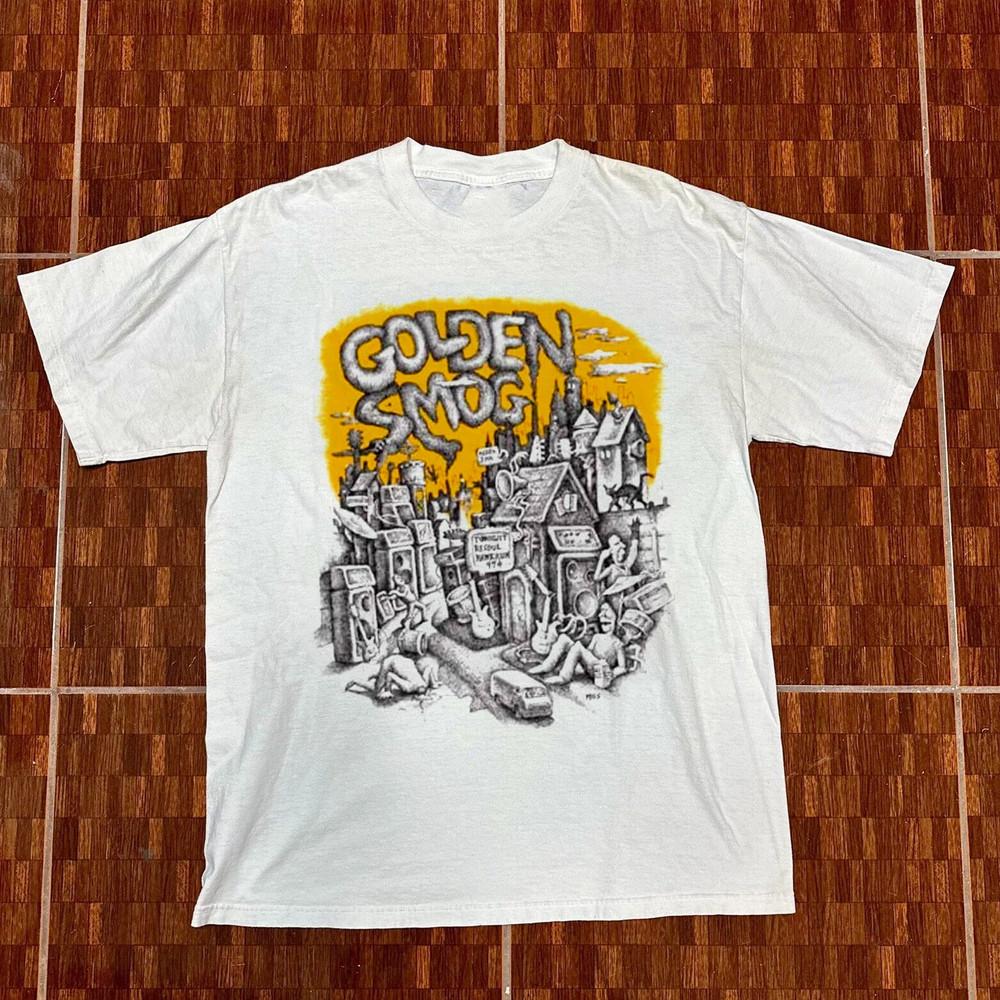 Golden Smog Band Mens Womens White cotton T Shirt Size S-5XL Unisex T-Shirt XL
Golden Smog Band Mens Womens White cotton T Shirt Size S-5XL Unisex T-Shirt XL