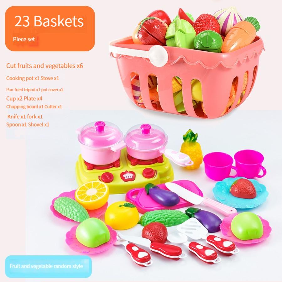 Children play house toys kitchen cut fruit and vegetable set, boys and girls play house can cut fruit
Children play house toys kitchen cut fruit and vegetable set, boys and girls play house can cut fruit