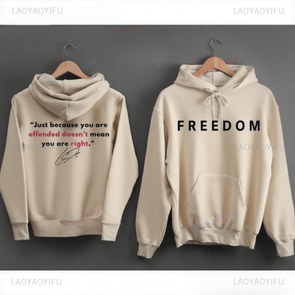 Freedom Charlie Kirk Hoodie Quote Doesn t Mean Your Right Hoodie Men Sweatshirt Fit Youth Sports Outdoor Wear Printed Hoodie 3XL
Freedom Charlie Kirk Hoodie Quote Doesn t Mean Your Right Hoodie Men Sweatshirt Fit Youth Sports Outdoor Wear Printed Hoodie 3XL