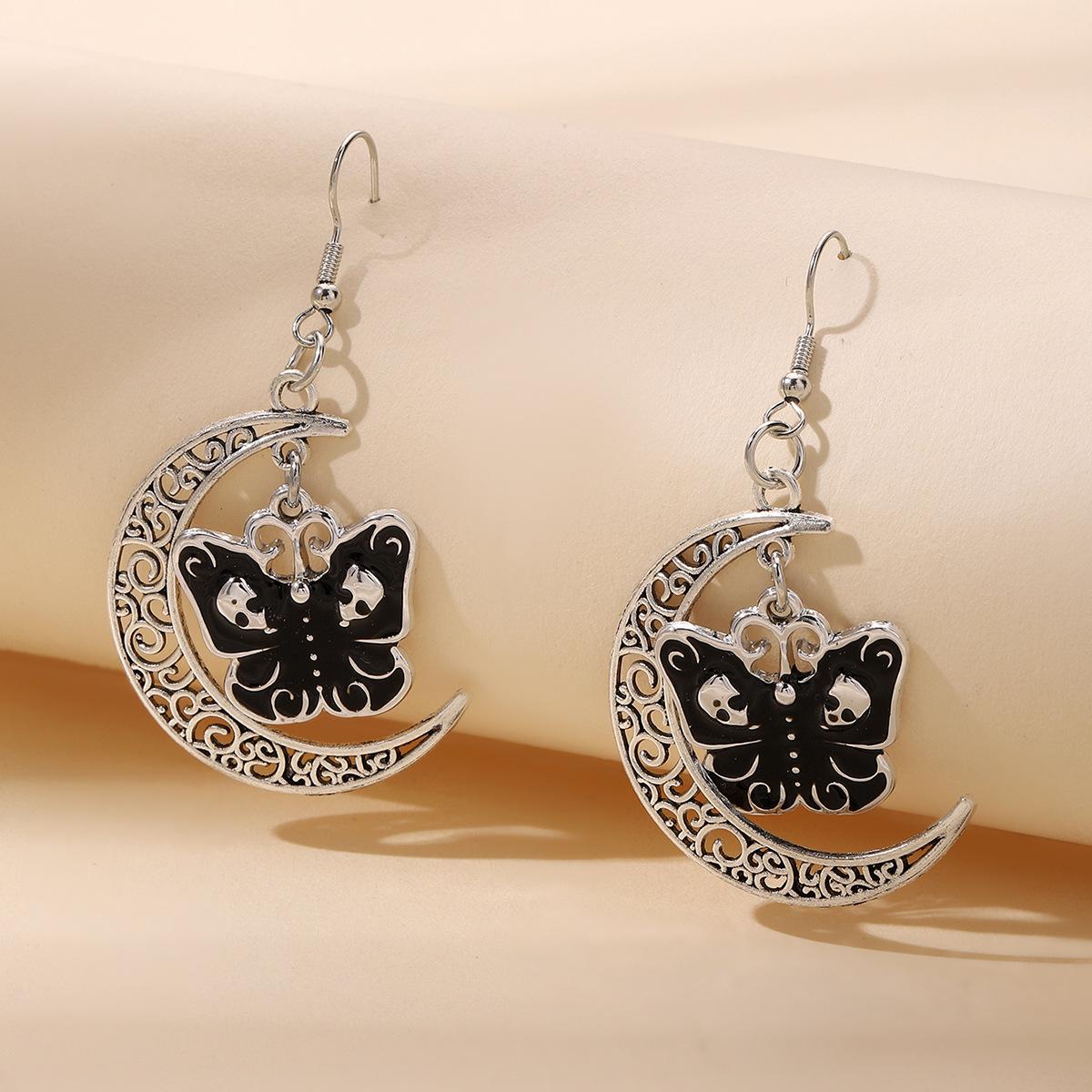 Bohemia Retro Sliver Color Hollowed-out Pattern Crescent Moon Stars Sun Flower Pendant Dangle Earrings for Women Jewelry Gifts
Bohemia Retro Sliver Color Hollowed-out Pattern Crescent Moon Stars Sun Flower Pendant Dangle Earrings for Women Jewelry Gifts