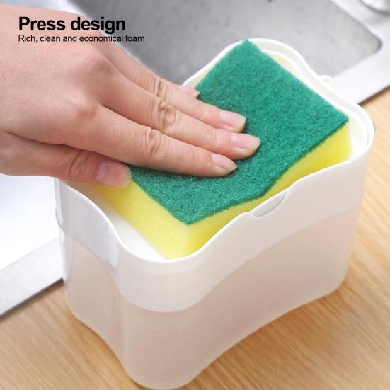 2 in 1 Kitchen Sink Soap Liquid Dispenser Box Easy Press Dishwash Liquid Box with Dishcloths Pot Sponge Brush
2 in 1 Kitchen Sink Soap Liquid Dispenser Box Easy Press Dishwash Liquid Box with Dishcloths Pot Sponge Brush