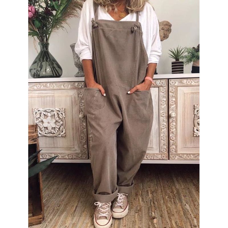 Autumn Long Casual Solid Pockets Loose Jumpsuit Oversized XL B- Beige
Autumn Long Casual Solid Pockets Loose Jumpsuit Oversized XL B- Beige