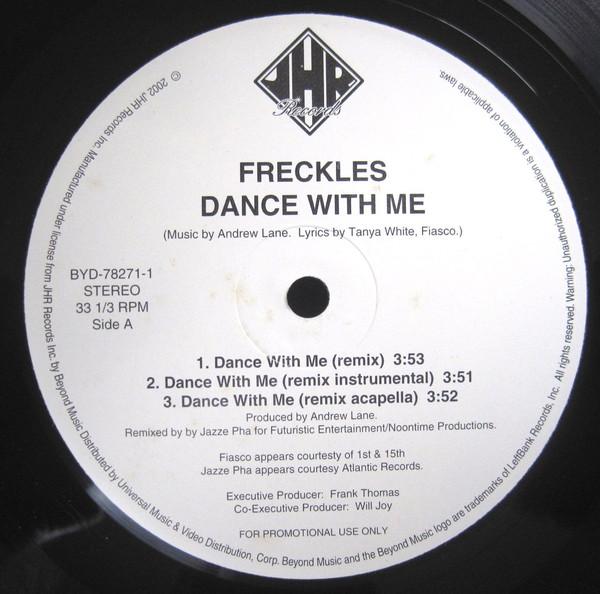 12inch Record FRECKLES - Dance WIth Me BYD782711 JHR Records 2002 US Rap & Hip-Hop/R&B Used
12inch Record FRECKLES - Dance WIth Me BYD782711 JHR Records 2002 US Rap & Hip-Hop/R&B Used