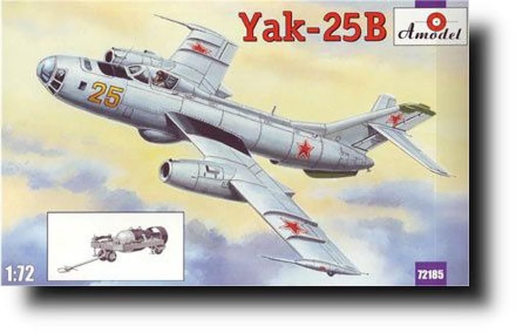 A Model Yakovlev Fishlight Nuclear Attack Bomb Plastic Model AM72185 1/72 Yak-25B Aircraft/Nuclear
A Model Yakovlev Fishlight Nuclear Attack Bomb Plastic Model AM72185 1/72 Yak-25B Aircraft/Nuclear
