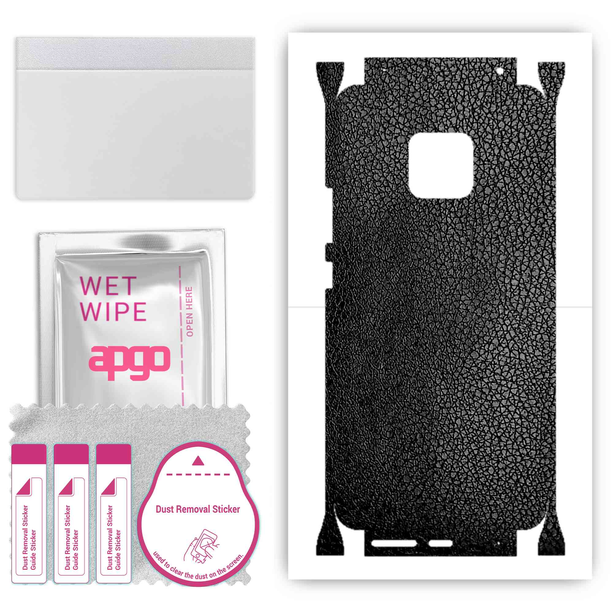Apgo Protective Skin Sticker for the back+sides compatible with Huawei Mate 20 Pro, Full Wrap Film, Foil, Vinyl - Pattern Black Leather
Apgo Protective Skin Sticker for the back+sides compatible with Huawei Mate 20 Pro, Full Wrap Film, Foil, Vinyl - Pattern Black Leather