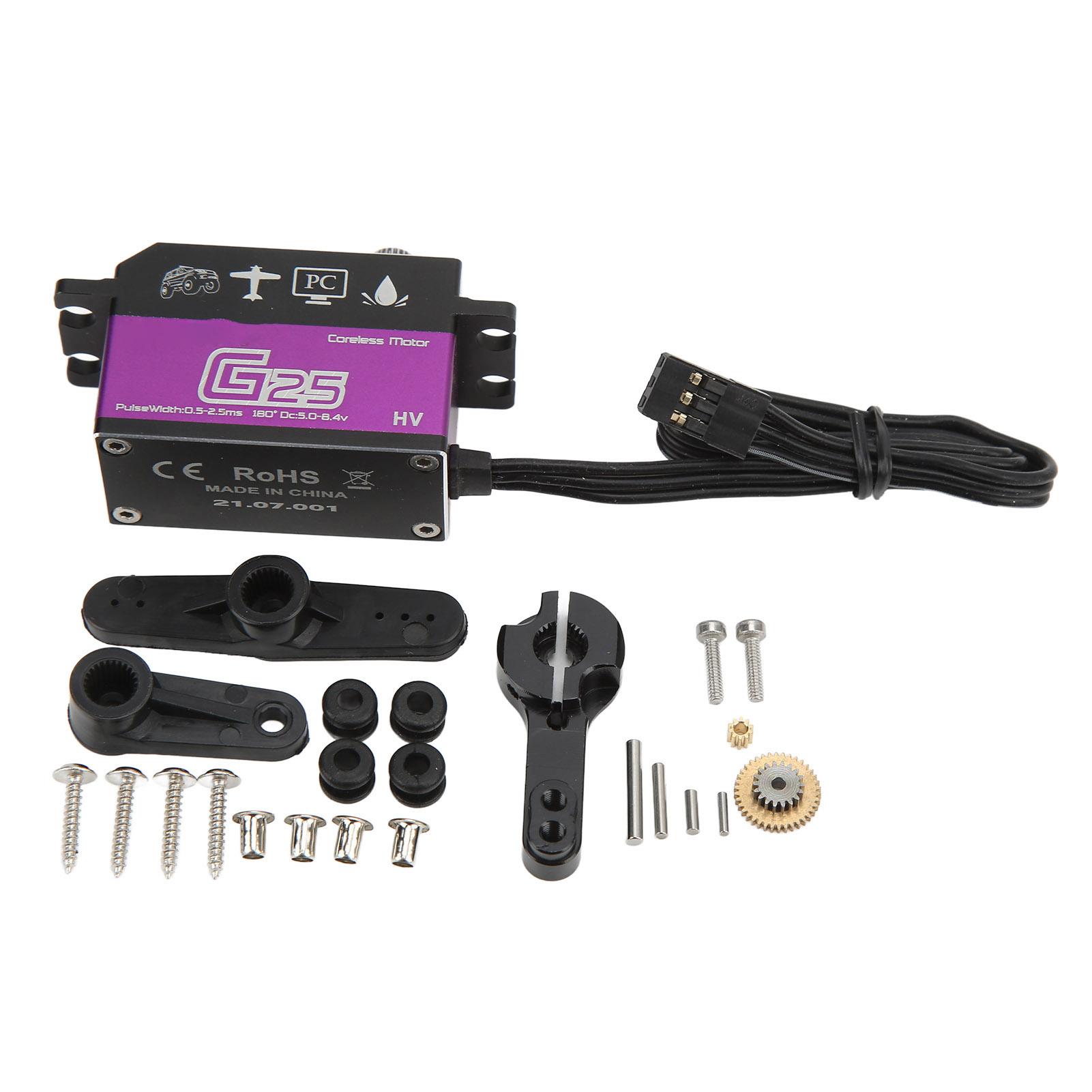 Metal Gear Servo Fully Waterproof Servo System High Speed Response Large Torsion RC Car Accessory
Metal Gear Servo Fully Waterproof Servo System High Speed Response Large Torsion RC Car Accessory