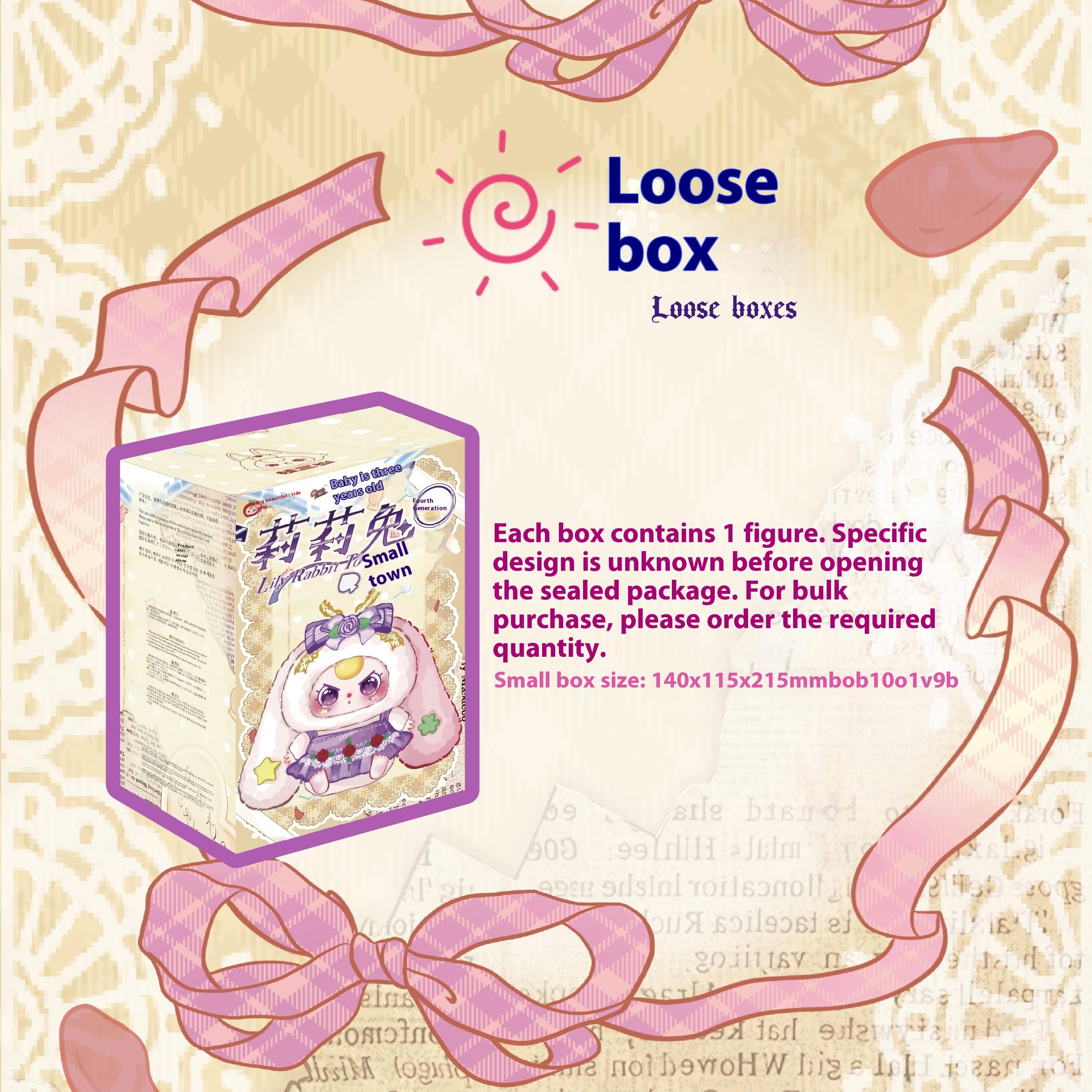 Genuine Baby Three Lily Rabbit Town V4 Vinyl Plush Blind Box Kawaii Backpack Decoration Pendant Doll Mystery Box Surprise Gift
Genuine Baby Three Lily Rabbit Town V4 Vinyl Plush Blind Box Kawaii Backpack Decoration Pendant Doll Mystery Box Surprise Gift