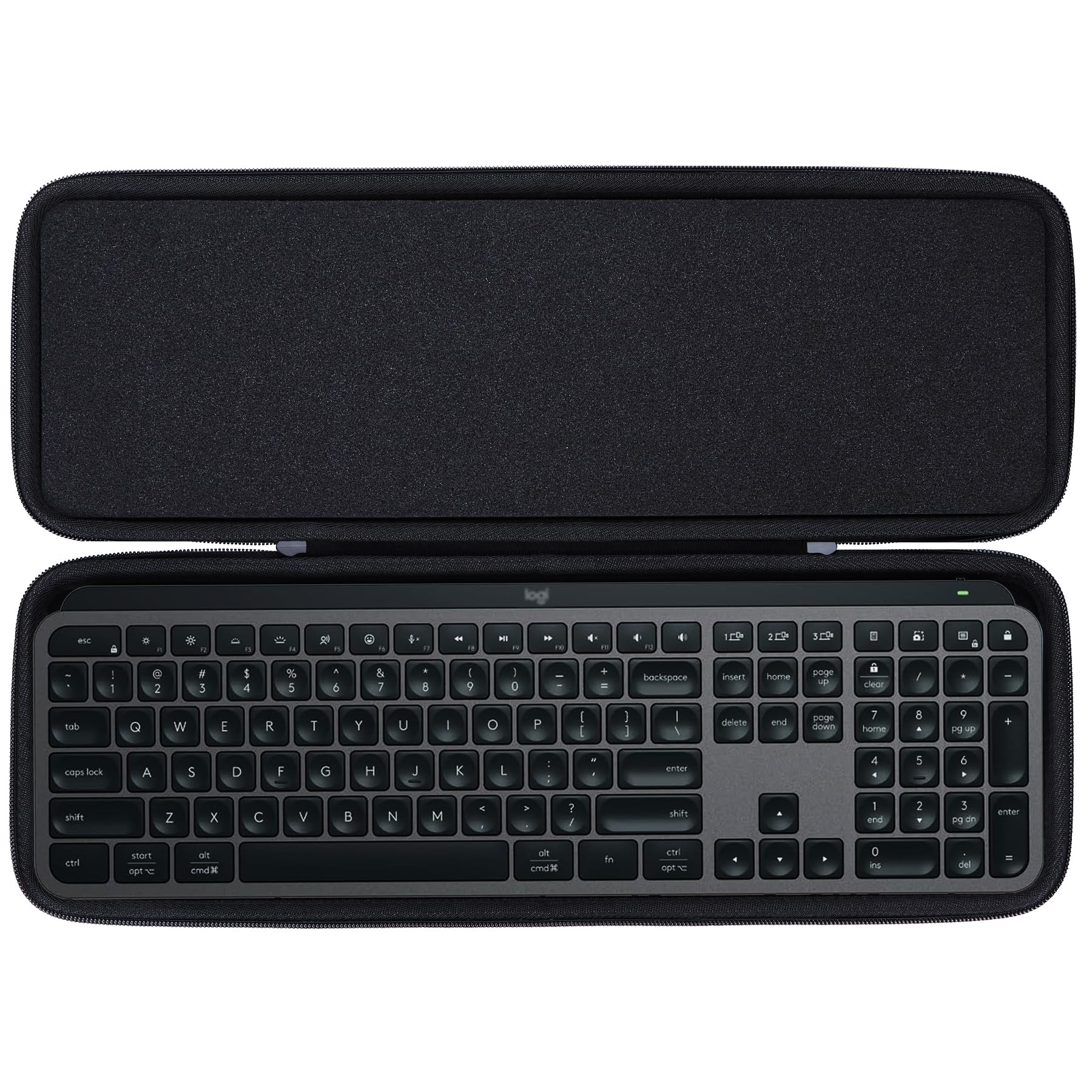 Lebakort Storage Case Compatible with Logitech MX KEYS KX800, MX KEYS S, and KX800s Bluetooth Wireless Keyboards (Black, Case Only)
Lebakort Storage Case Compatible with Logitech MX KEYS KX800, MX KEYS S, and KX800s Bluetooth Wireless Keyboards (Black, Case Only)