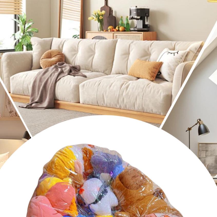 150L Clear Stuffed Animal Bean Bag Chair Cover Comfortable Seat Sofa Protector for Kids Teens Adults Plush Toys (without dolls) CN
150L Clear Stuffed Animal Bean Bag Chair Cover Comfortable Seat Sofa Protector for Kids Teens Adults Plush Toys (without dolls) CN