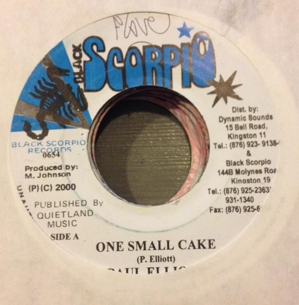 7inch Record PAUL ELLIOT - One Small Cake 0654 Black Scorpio 2000 Jamaica Reggae, Ska & Dub Used
7inch Record PAUL ELLIOT - One Small Cake 0654 Black Scorpio 2000 Jamaica Reggae, Ska & Dub Used