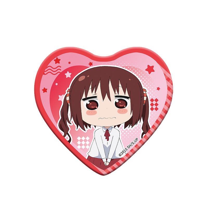 Genuine Himouto! Umaru-chan Heart-shaped Tinplate Double Flash Anime Badge 57*53mm
Genuine Himouto! Umaru-chan Heart-shaped Tinplate Double Flash Anime Badge 57*53mm