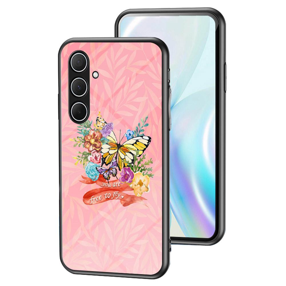 For Samsung Galaxy A56 5G Case Butterfly Pattern TPU+Tempered Glass Protective Phone Cover C
For Samsung Galaxy A56 5G Case Butterfly Pattern TPU+Tempered Glass Protective Phone Cover C