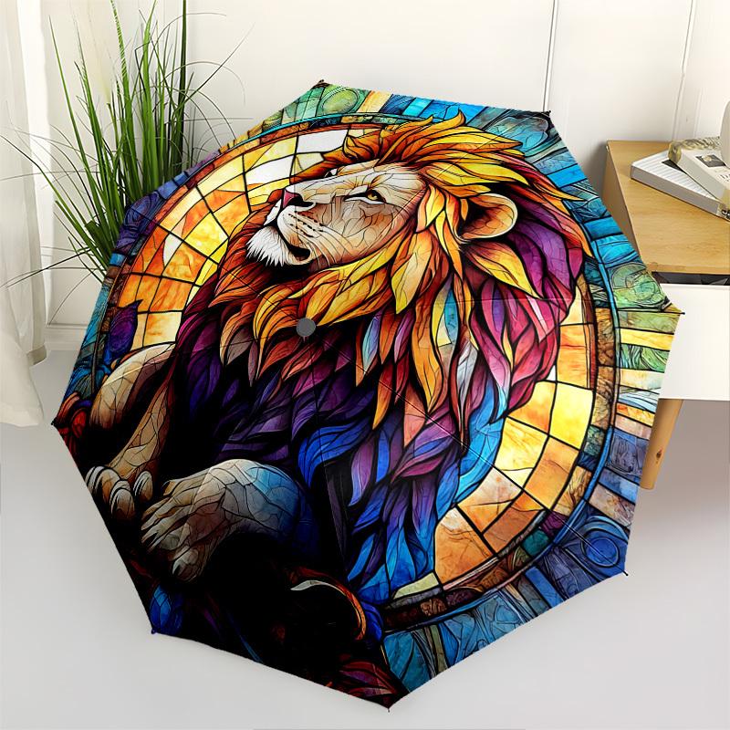 Color Retro LionThemed Automatic Opening and Closing Umbrella 8 Ribs, Suitable for Leisure and Going Out, Outdoor Accessory, Gothic Style,
Color Retro LionThemed Automatic Opening and Closing Umbrella 8 Ribs, Suitable for Leisure and Going Out, Outdoor Accessory, Gothic Style,