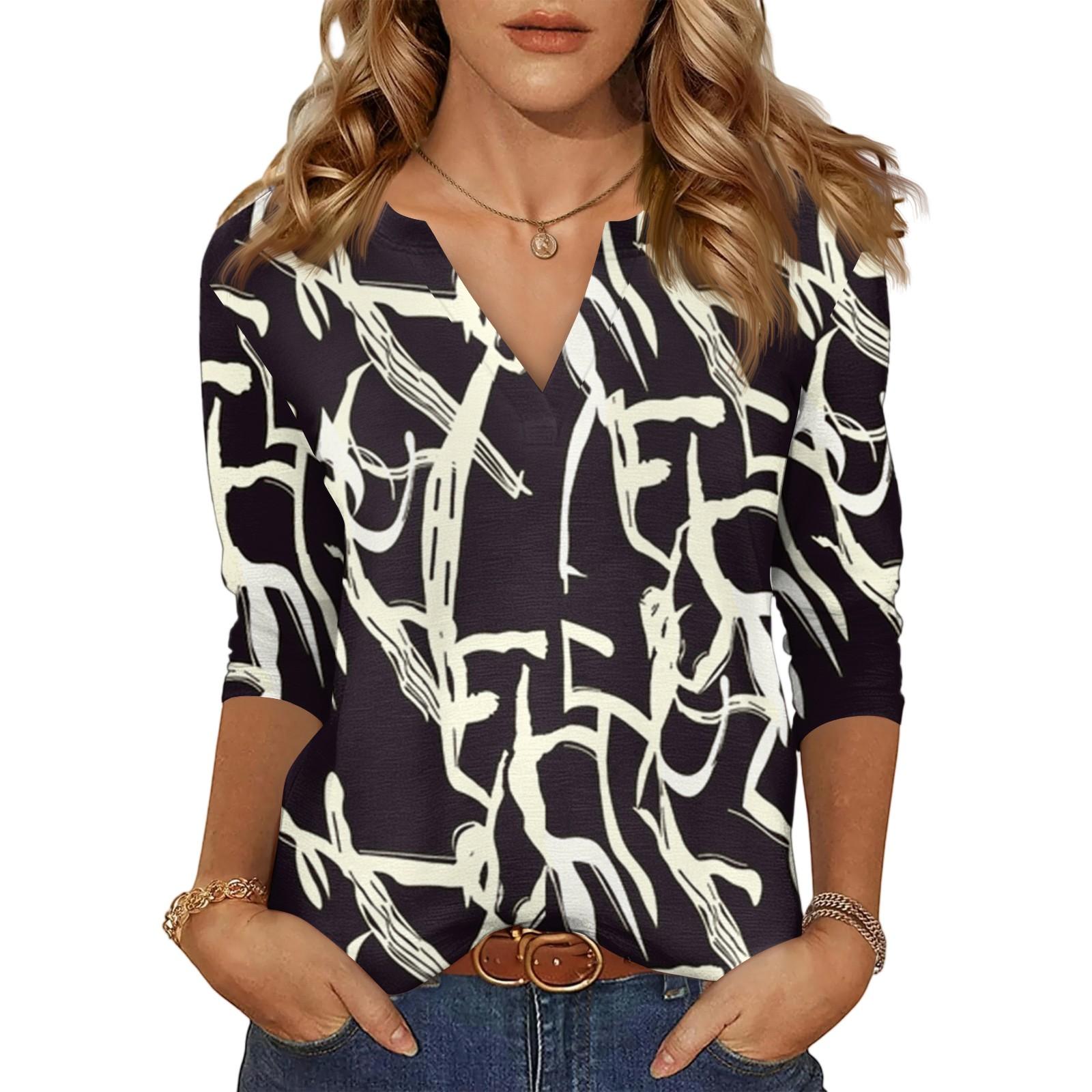 Women s Casual Fashion Sexy Comfortable V-Neck Floral Seven Sleeve Top M чорний
Women s Casual Fashion Sexy Comfortable V-Neck Floral Seven Sleeve Top M чорний