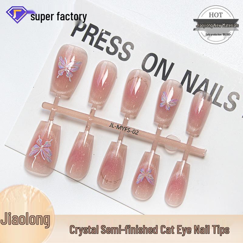 Jiaolong Butterfly Girl Pink Cat Eye Autumn/Winter Nail Art Stickers Butterfly Girl Cat Eye S
Jiaolong Butterfly Girl Pink Cat Eye Autumn/Winter Nail Art Stickers Butterfly Girl Cat Eye S