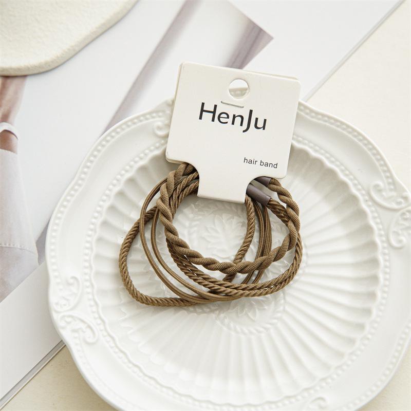 Summer New High-elasticity Durable Simple Braid Hair Elastic Hairband Hairpin Set Headwear колір темно кави
Summer New High-elasticity Durable Simple Braid Hair Elastic Hairband Hairpin Set Headwear колір темно кави