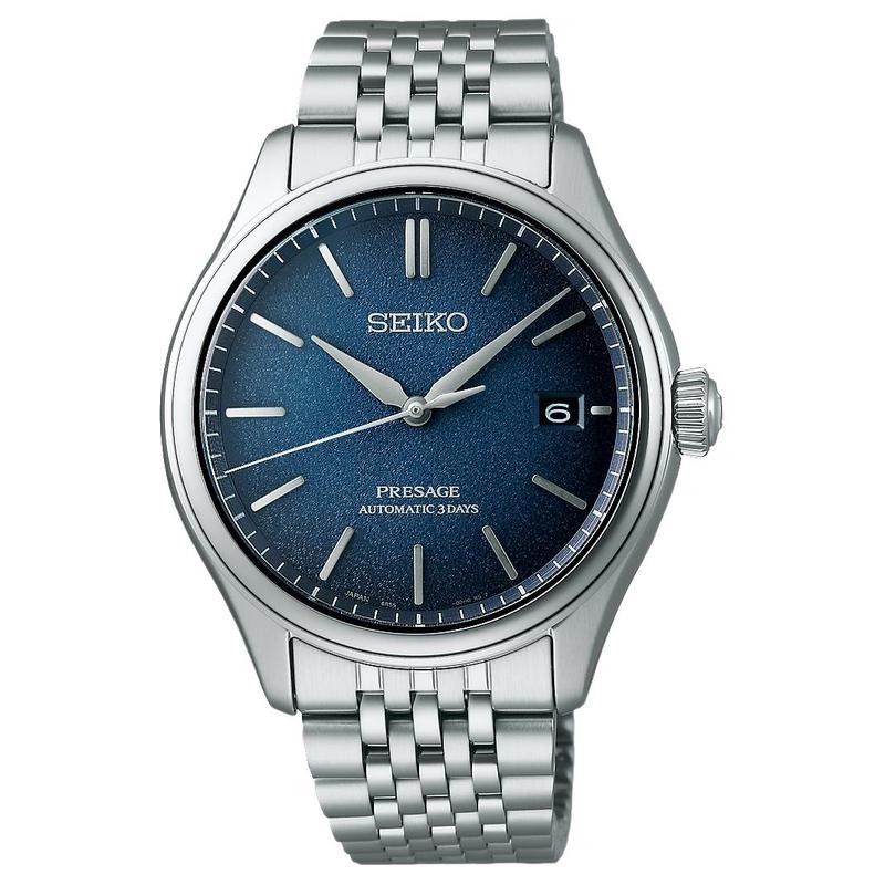 SEIKO Presage Series 100m Waterproof Casual Automatic/Manual Mechanical Movement Steel Strap 40.2mm Men s Watch Blue Dial SPB525
SEIKO Presage Series 100m Waterproof Casual Automatic/Manual Mechanical Movement Steel Strap 40.2mm Men s Watch Blue Dial SPB525