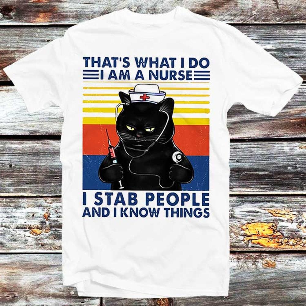230GSM 100% Cotton T-Shirt That s What I Do I Am A Nurse I Stab People And I Know Things T-shirt Funny Gift Vintage Retro Black Cat Top Tee Style B15 XS белый
230GSM 100% Cotton T-Shirt That s What I Do I Am A Nurse I Stab People And I Know Things T-shirt Funny Gift Vintage Retro Black Cat Top Tee Style B15 XS белый