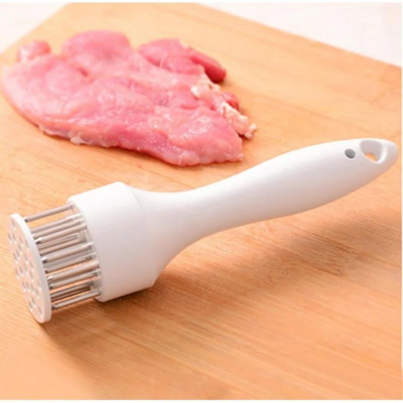 Profession Meat Tenderizer Needle For Steak Pork Kitchen Tool with 21 Steel Needle Loose Meat Hammer For Cooking BBQ білий
Profession Meat Tenderizer Needle For Steak Pork Kitchen Tool with 21 Steel Needle Loose Meat Hammer For Cooking BBQ білий