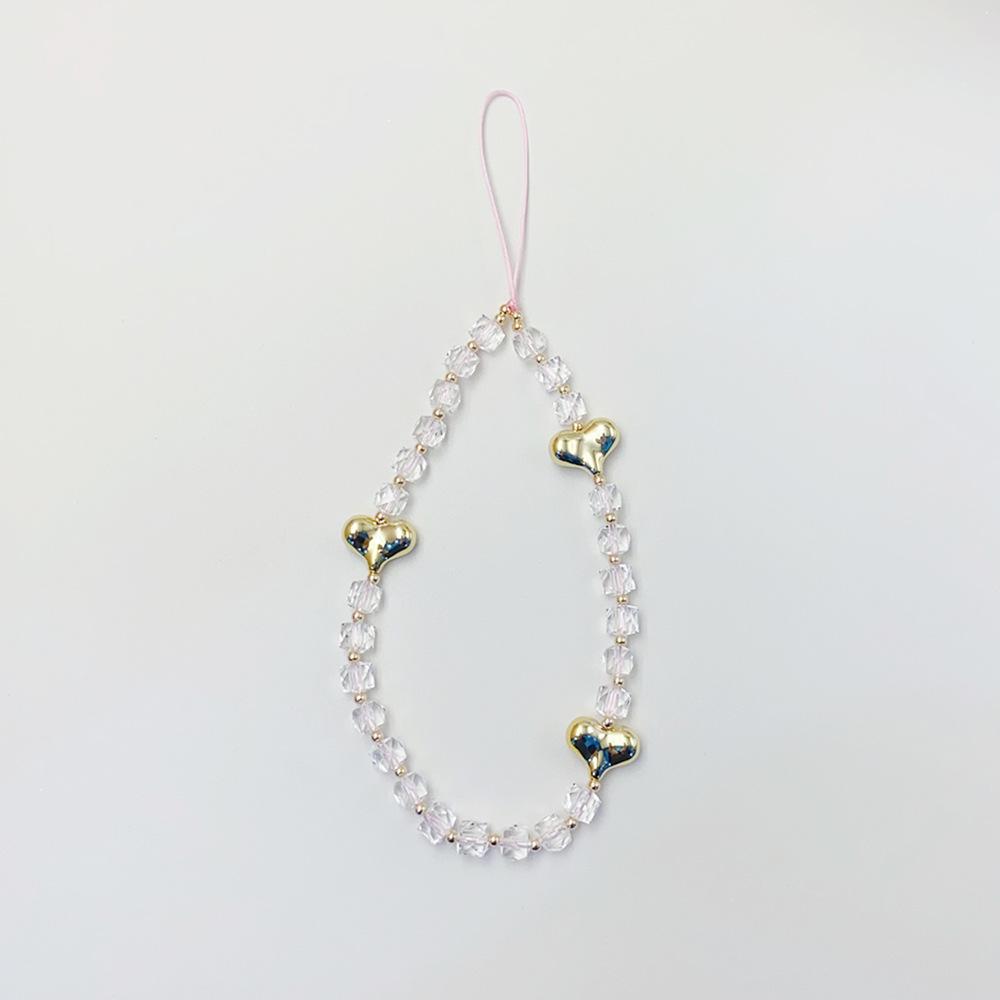 INS wind gold love acrylic square bead fashion chain anti-lost hand carry pendant mobile phone
INS wind gold love acrylic square bead fashion chain anti-lost hand carry pendant mobile phone