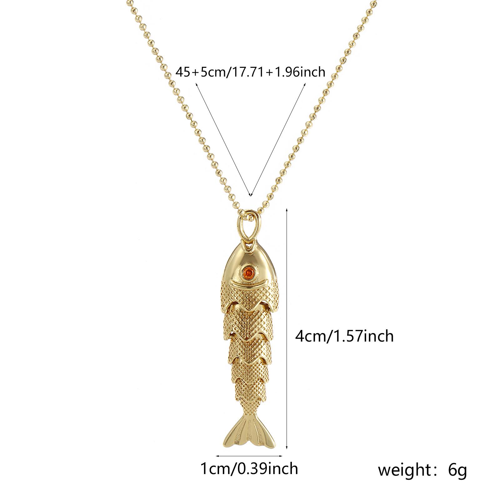 Brass Ocean Fish Charms Necklace Jewelry 18K Real Gold Plated Ball Chain Pendant Necklace For Women Unisex Party Gift 45cm
Brass Ocean Fish Charms Necklace Jewelry 18K Real Gold Plated Ball Chain Pendant Necklace For Women Unisex Party Gift 45cm