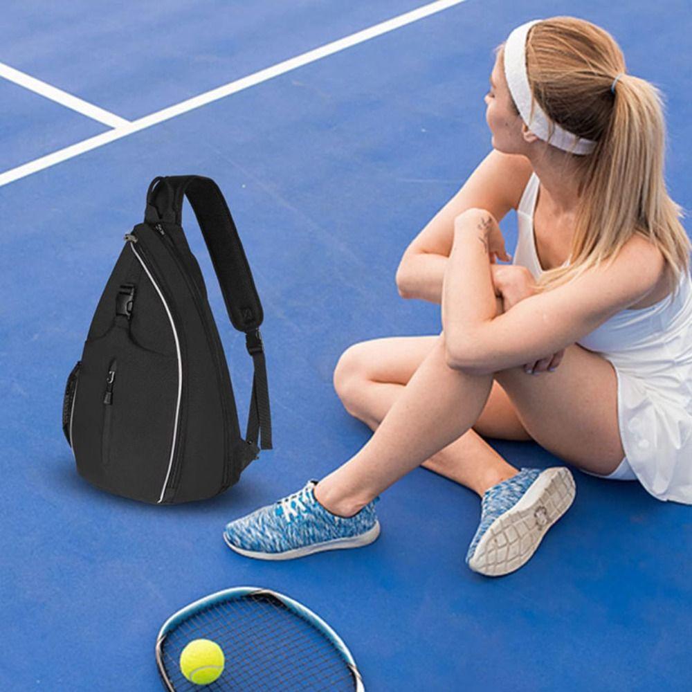 Waterproof Racquet Shoulder Bag Zipper Closure Racquet Cover Bag Men and Women рожевий
Waterproof Racquet Shoulder Bag Zipper Closure Racquet Cover Bag Men and Women рожевий