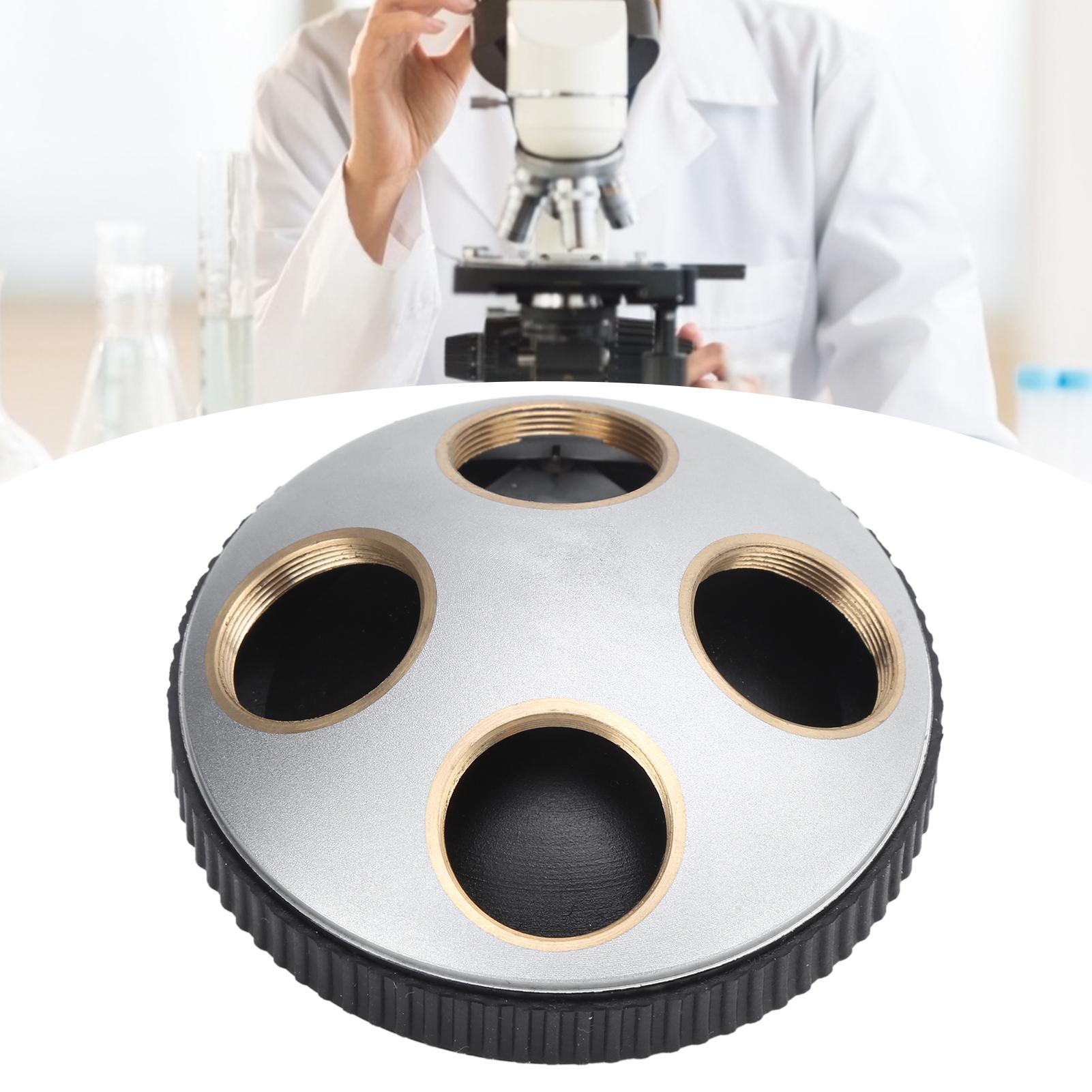 Microscope 4‑Hole Adapter Objective Lens Revolving Nosepiece Converter with Interface
Microscope 4‑Hole Adapter Objective Lens Revolving Nosepiece Converter with Interface
