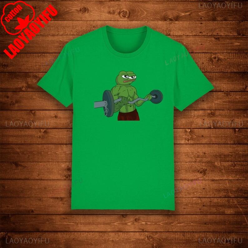 Pepe The Frog Getting Ripped Lifting Gym Meme T-shirt Unique Funny Street Art Graphic Print Tee Summer Fashion Casual Cotton Top 4XL
Pepe The Frog Getting Ripped Lifting Gym Meme T-shirt Unique Funny Street Art Graphic Print Tee Summer Fashion Casual Cotton Top 4XL