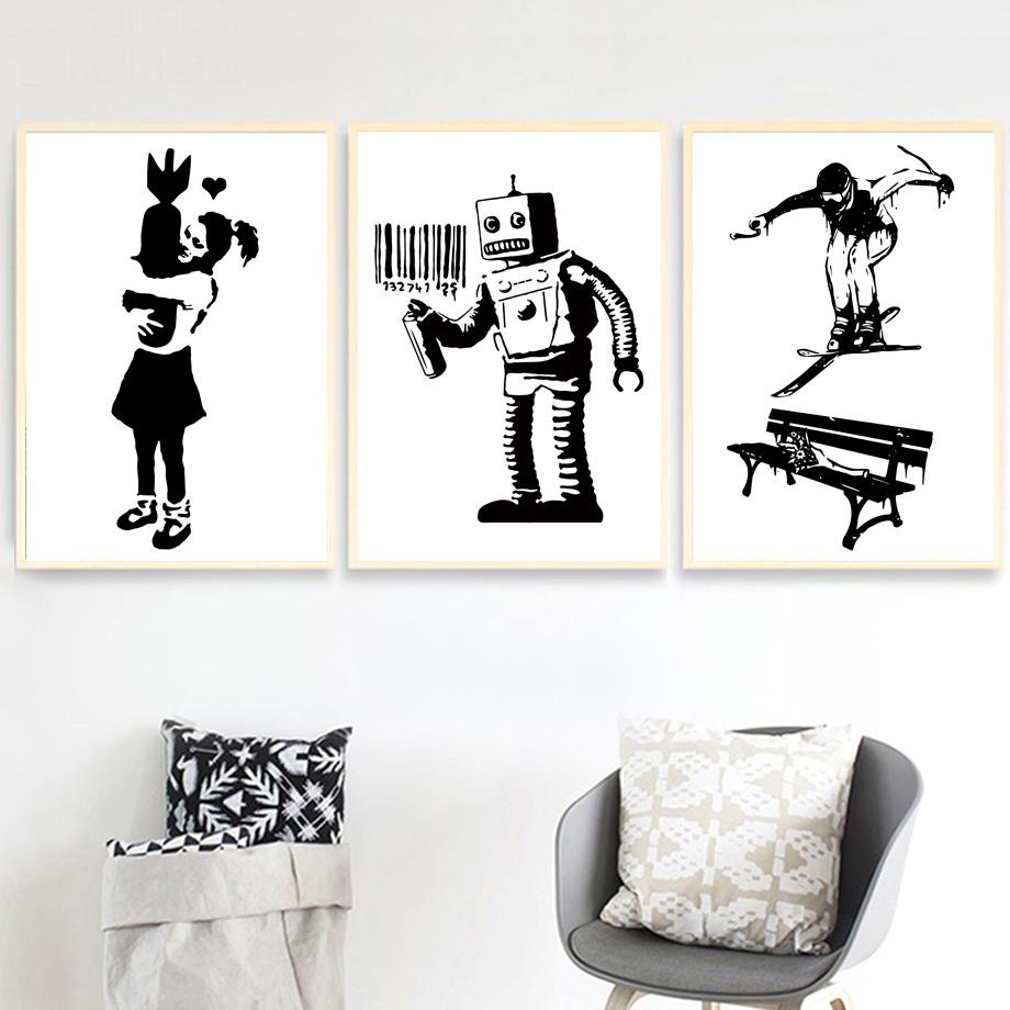 Canvas Painting Wall Picture for Living Room Decor Graffiti Funny Minimalist Abstract Poster Prints Wall Art
Canvas Painting Wall Picture for Living Room Decor Graffiti Funny Minimalist Abstract Poster Prints Wall Art