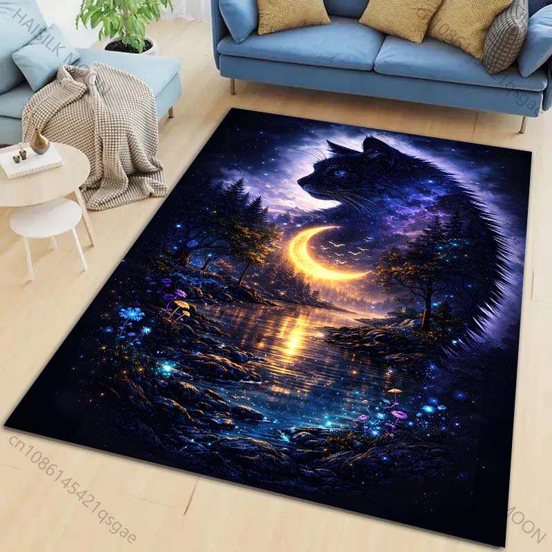 New product Dreamlike forest night moon Carpet for Living Room Bedroom Bedside Floor Mat Cloakroom Children Play Mat Area Rug 40cm x 60cm
New product Dreamlike forest night moon Carpet for Living Room Bedroom Bedside Floor Mat Cloakroom Children Play Mat Area Rug 40cm x 60cm