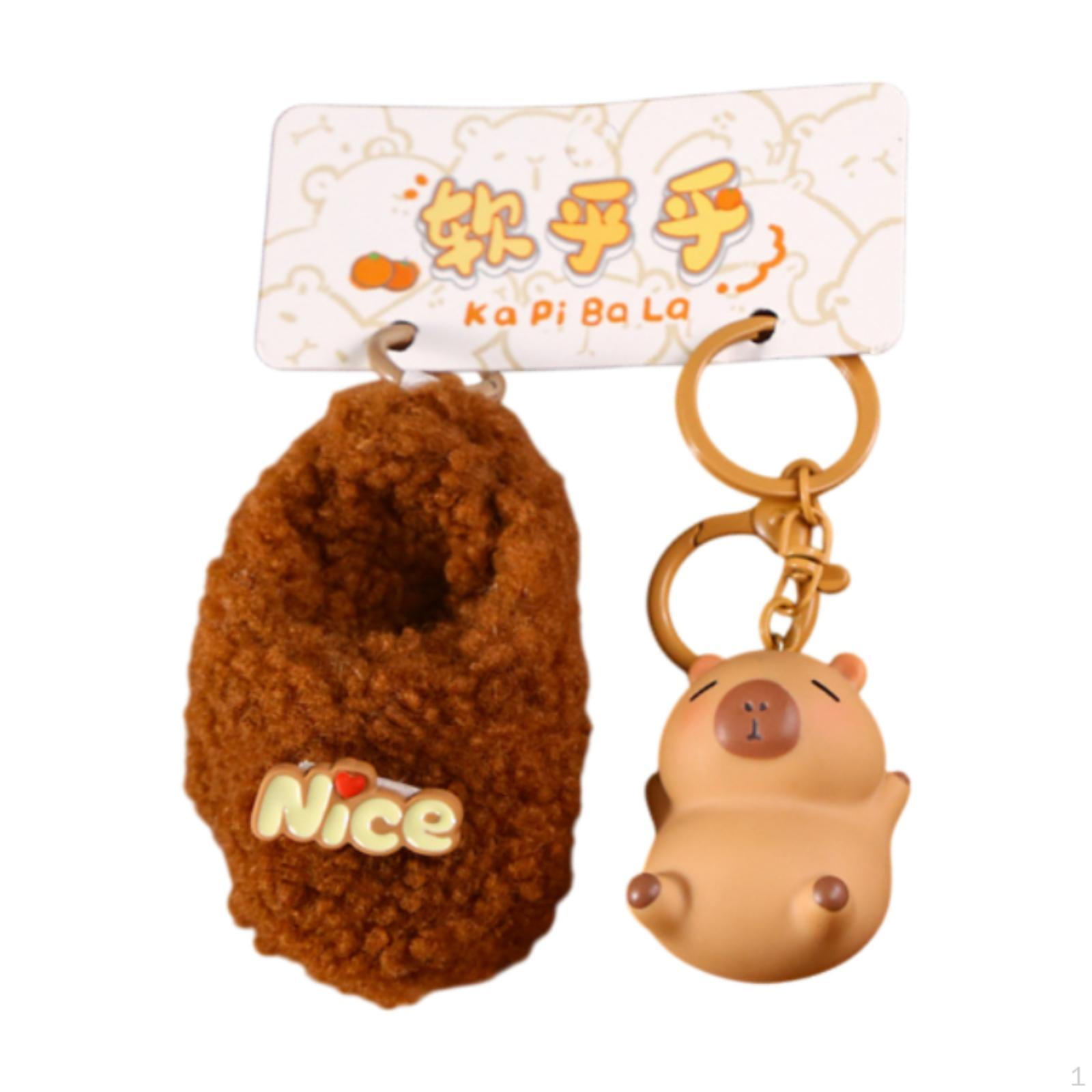 Capybara Keychain Plush Toy Car Accessory for Women Adults Gift style A
Capybara Keychain Plush Toy Car Accessory for Women Adults Gift style A