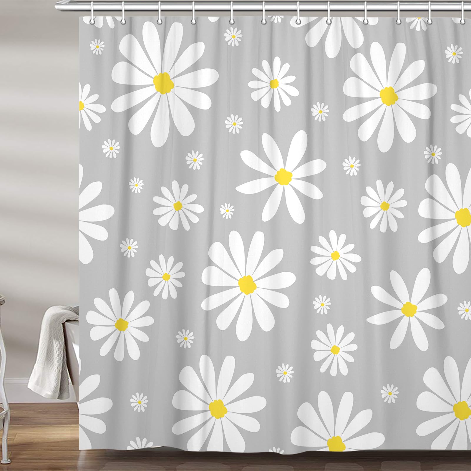 Floral Daisy Shower Curtain for Bathroom Bathtub Waterproof Plant Aesthetic Bathroom Curtain with Hooks Botanical Bath Curtain W90xH180cm(35x70 in)
Floral Daisy Shower Curtain for Bathroom Bathtub Waterproof Plant Aesthetic Bathroom Curtain with Hooks Botanical Bath Curtain W90xH180cm(35x70 in)