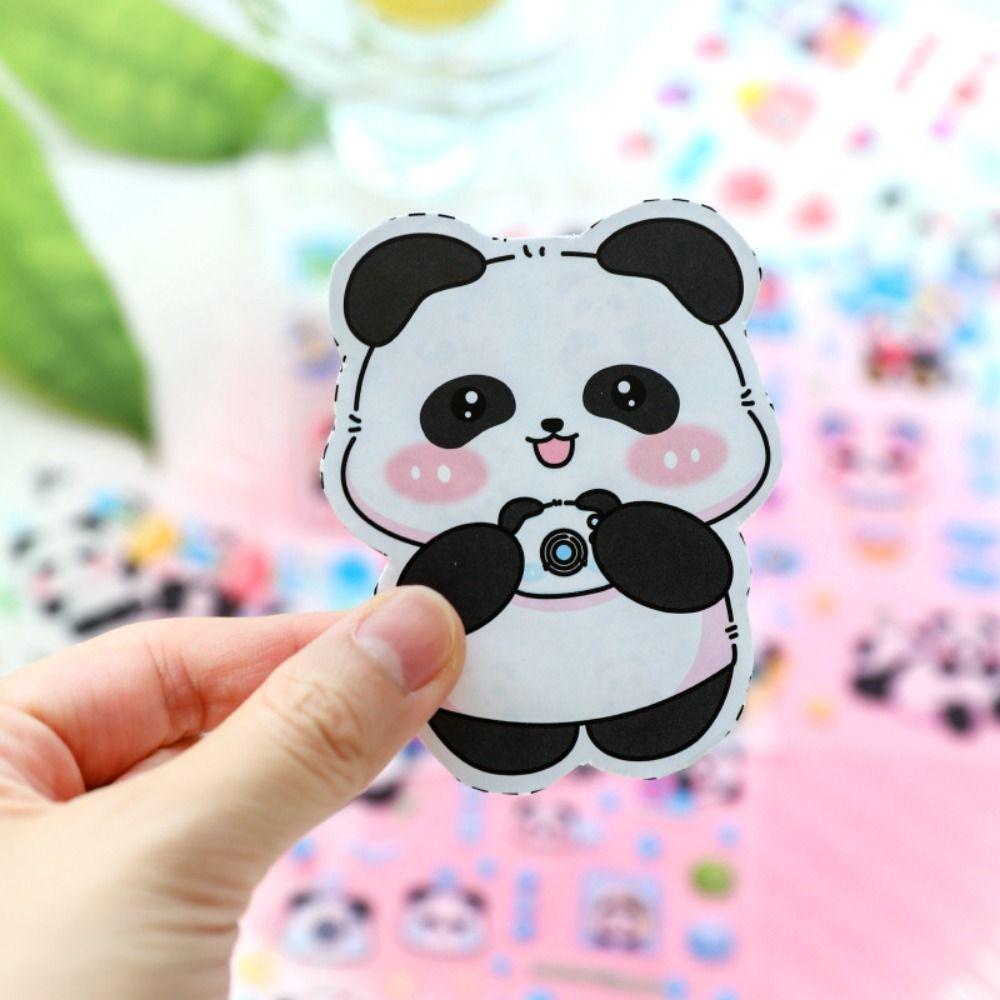 Бумажные наклейки Kawaii Panda, модные декоративные наклейки с животными, наклейки с изображением панды, наклейки для малышей 
Бумажные наклейки Kawaii Panda, модные декоративные наклейки с животными, наклейки с изображением панды, наклейки для малышей
