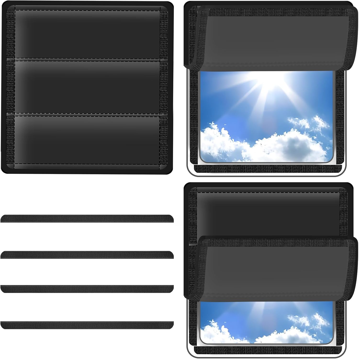 RV Skylight Cover, Camper Vent Cover for Roof16 ¼ (L) x 16 ¼ (W), Foldable Hook&Loop Design, RV Blackout Window Cover with UV Protection,
RV Skylight Cover, Camper Vent Cover for Roof16 ¼ (L) x 16 ¼ (W), Foldable Hook&Loop Design, RV Blackout Window Cover with UV Protection,