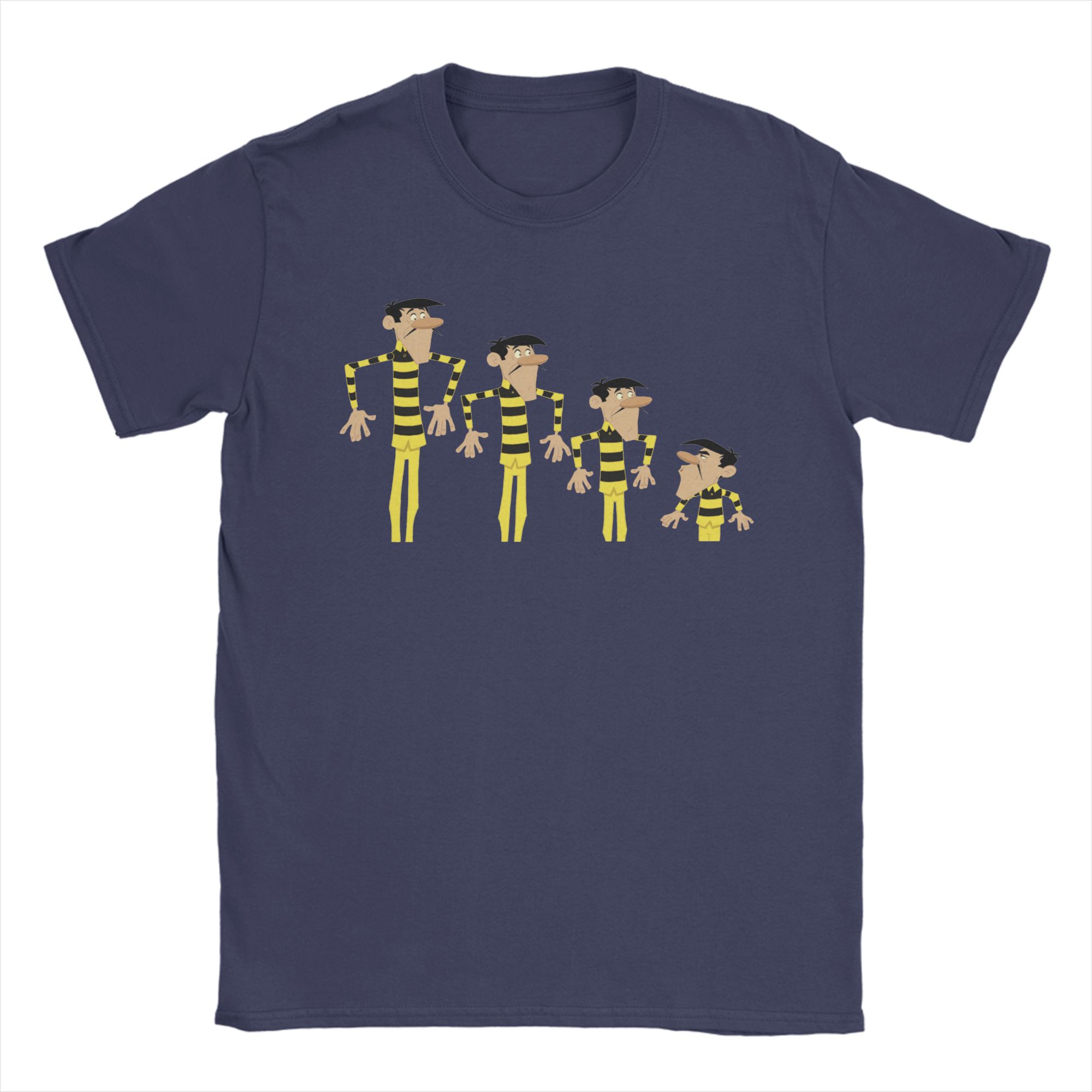 Lucky Luke Daltons Yellow Child Escape Prison T Shirts Mens Cotton Vintage TShirts Round Collar Tees Clothes Plus Size 3XL
Lucky Luke Daltons Yellow Child Escape Prison T Shirts Mens Cotton Vintage TShirts Round Collar Tees Clothes Plus Size 3XL