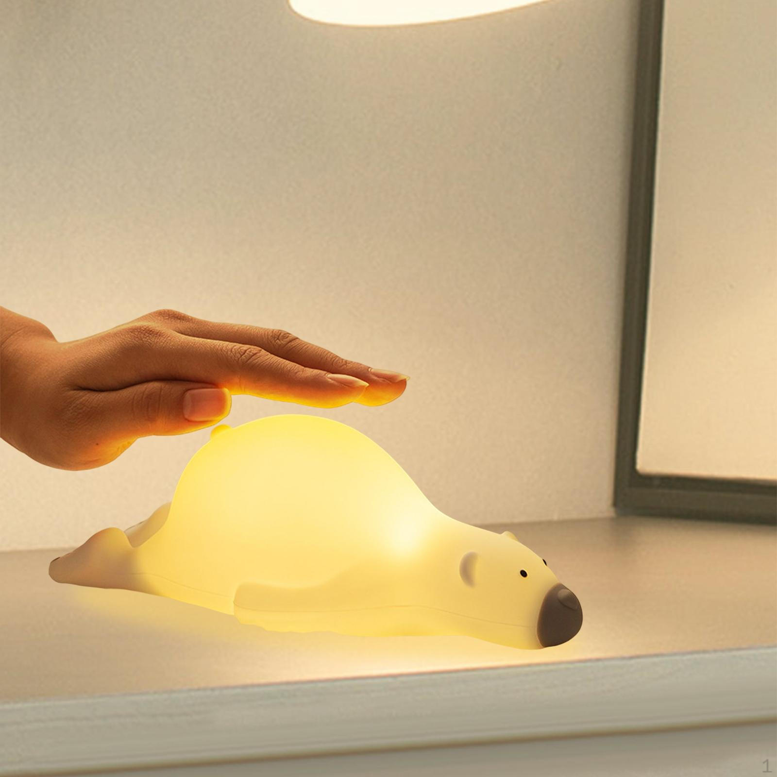 Bear Night Light NightStand Lamp Silicone Rechargeable for Living Room
Bear Night Light NightStand Lamp Silicone Rechargeable for Living Room