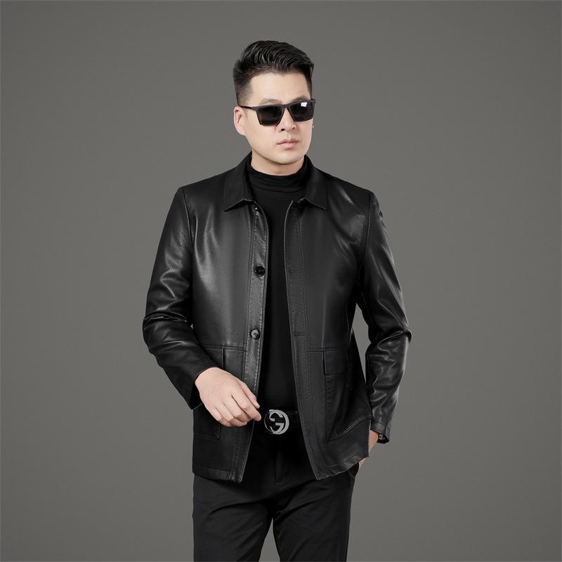Autumn and Winter Sheep Leather Jacket Men s Business Casual High-end Temperament Fashionable Leather Jacket Jacket (as the picture-6218-)-5XL
Autumn and Winter Sheep Leather Jacket Men s Business Casual High-end Temperament Fashionable Leather Jacket Jacket (as the picture-6218-)-5XL