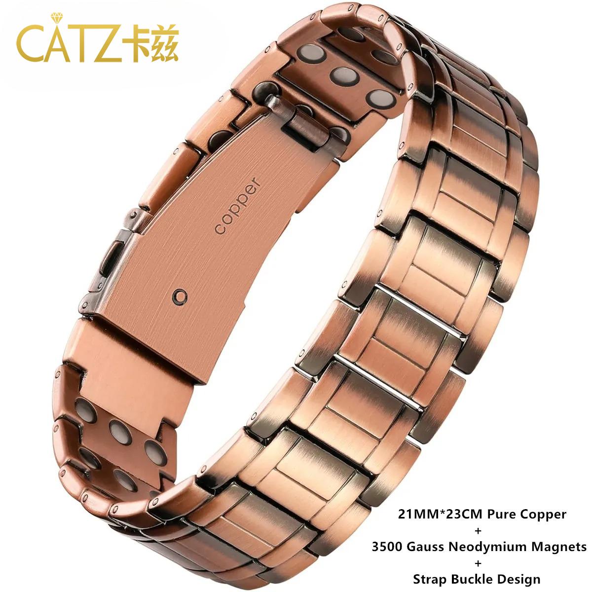 Premium Copper Bracelet for Men Health with Grid Pattern Design Magnetic Wristband Jewelry Gifts
Premium Copper Bracelet for Men Health with Grid Pattern Design Magnetic Wristband Jewelry Gifts