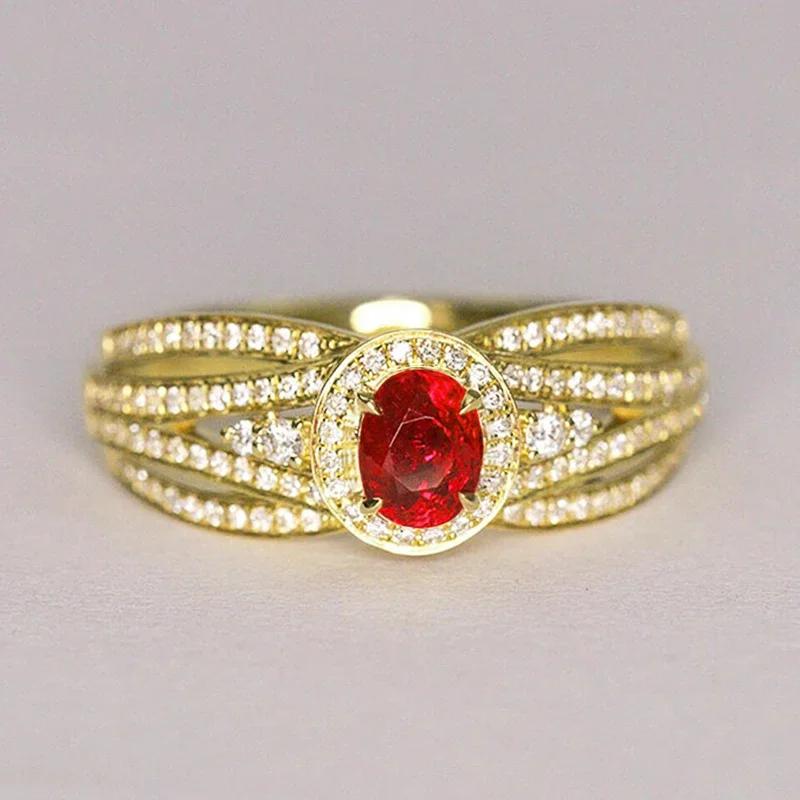 2026 Cross Rings with Red Cubic Zircon Gold Color Band Gorgeous Accessories for Women Wedding Engagement Party Fashion Zircon 10
2026 Cross Rings with Red Cubic Zircon Gold Color Band Gorgeous Accessories for Women Wedding Engagement Party Fashion Zircon 10