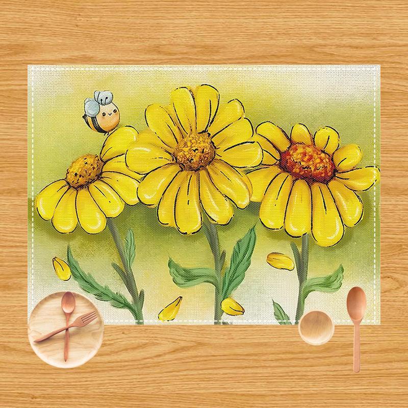 Sunflower Bee Placemat Rustic Country Style Plaid Honeycomb Daisies Kind Kitchen Dining Table Decor Placemat for Dining Table (as the picture,4PC-32X42cm)
Sunflower Bee Placemat Rustic Country Style Plaid Honeycomb Daisies Kind Kitchen Dining Table Decor Placemat for Dining Table (as the picture,4PC-32X42cm)