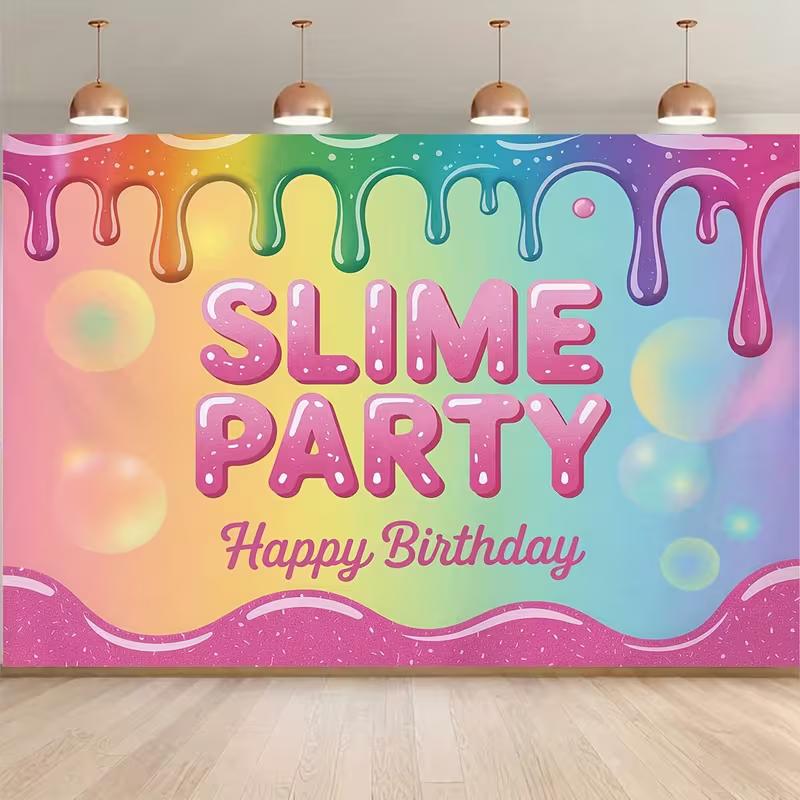 2D Rainbow Slime Birthday Backdrop, Colorful Drip Bubble Background for Slime Themed Party Photoshoot 47.2x31.5inch/120*80cm
2D Rainbow Slime Birthday Backdrop, Colorful Drip Bubble Background for Slime Themed Party Photoshoot 47.2x31.5inch/120*80cm