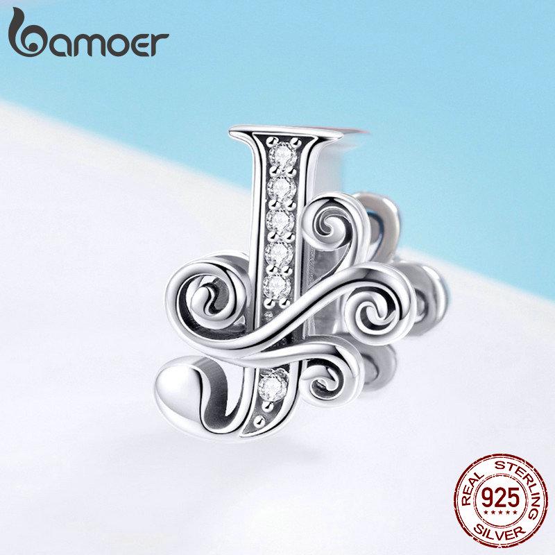 BAMOER Натуральное серебро 925 пробы Буква J Алфавитные бусины Подвески подходят для браслетов и браслетов DIY
BAMOER Натуральное серебро 925 пробы Буква J Алфавитные бусины Подвески подходят для браслетов и браслетов DIY